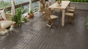 Vỉ gỗ nhựa 300x300mm-socola Vẻ đẹp hiện đại khi ốp vỉ gỗ nhựa