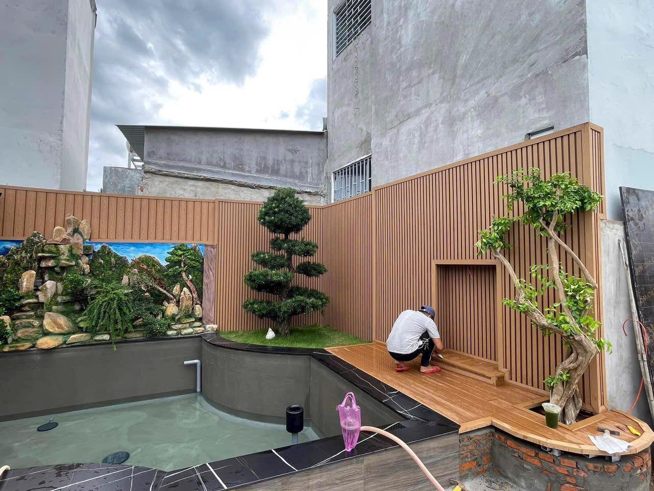 TẤM ỐP TƯỜNG LAM SÓNG GIÁ RẺ - BÁO GIÁ TẤM ỐP TƯỜNG LAM SÓNG Tấm ốp tường lam sóng ngoài trời